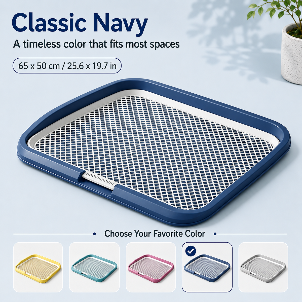 FurryFable Leak-Proof Potty Training Tray with Grate