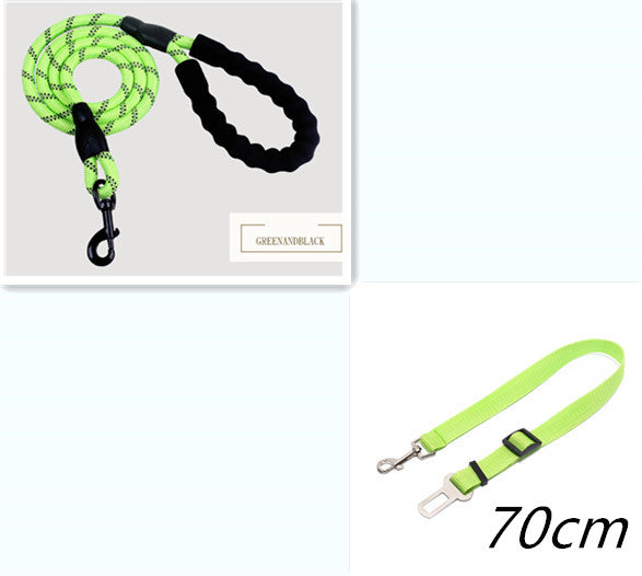 Reflective No-Slip Dog Leash with Soft Foam Handle – Durable Nylon Rope for Small, Medium & Large Dogs