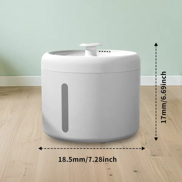 FurryFable Silent Circular Pet Water Fountain | Filtered & Clean