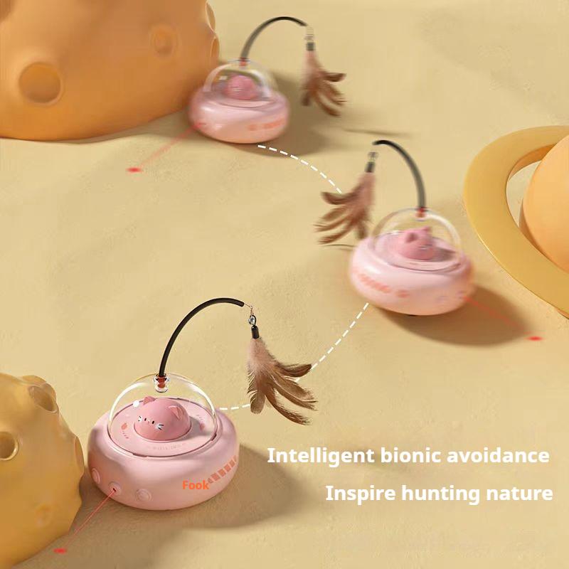 Smart Electric Cat Toy Car – Automatic Laser Pointer for Interactive Play and Exercise