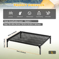 L Cooling Mesh Pet Bed - Ventilated, Outdoor & Indoor Comfort