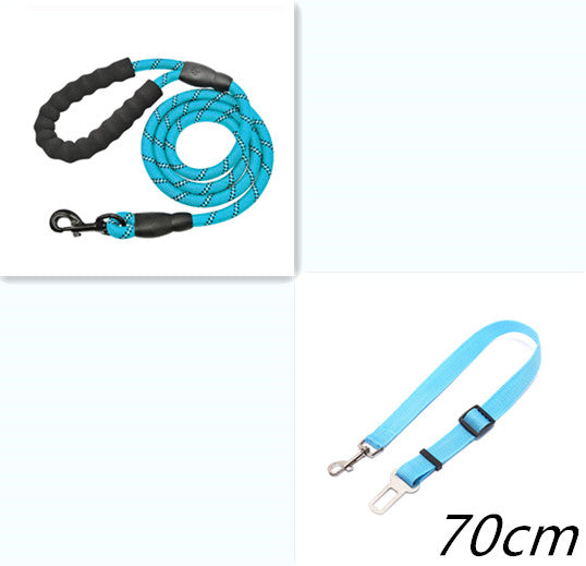 Reflective No-Slip Dog Leash with Soft Foam Handle – Durable Nylon Rope for Small, Medium & Large Dogs