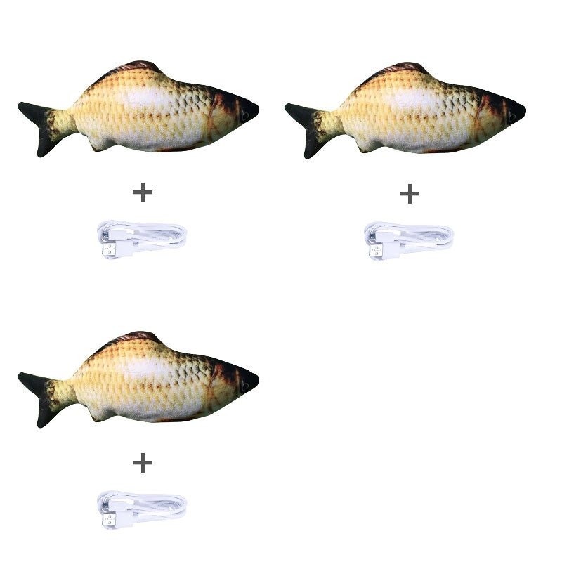 Electric Jumping Fish Toy – Realistic Flopping Fish for Cats (No Catnip Version)