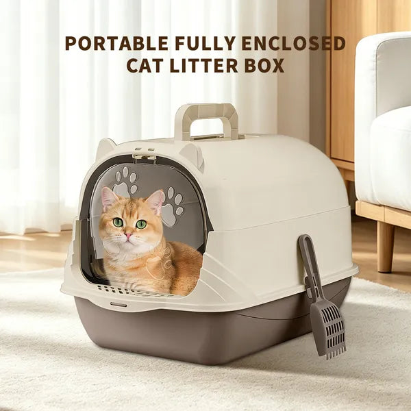 FurryFable Portable Travel Cat Litter Box | Foldable & Easy Storage