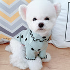 Polka Dot Dog Turtleneck | Soft Bottoming Shirt for Small Dogs