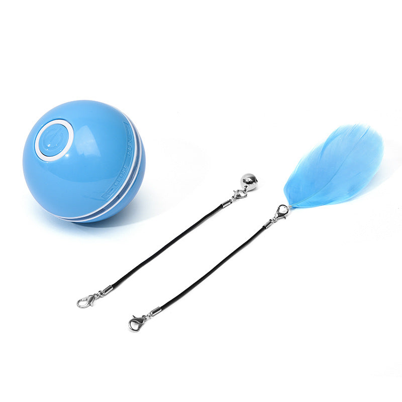 FurryFable LED Laser Rolling Cat Toy Ball