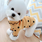 Polka Dot Dog Turtleneck | Soft Bottoming Shirt for Small Dogs