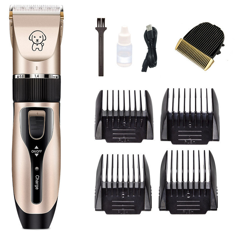 FurryFable professional pet clipper with a dog in the background.