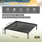 XL Cooling Mesh Pet Bed - Ventilated, Outdoor & Indoor Comfort