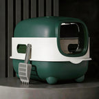 FurryFable Fully Enclosed Cat Litter Box | UV Odor Control