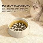 FurryFable Slow Feeder Pet Bowl - Anti-Bloat Digestion