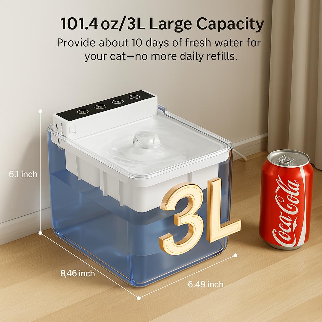 FurryFable Wired Automatic Pet Water Fountain