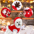 Christmas Pet Costume | Santa & Reindeer Outfit for Dogs & Cats