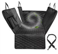 FurryFable pet car seat cover laid flat to protect the entire back seat, showcasing its full coverage and side flaps.