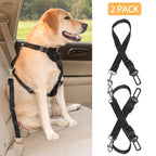 FurryFable Dog Car Seat Belt & Leash | 2-Pack