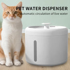 FurryFable Silent Circular Pet Water Fountain | Filtered & Clean