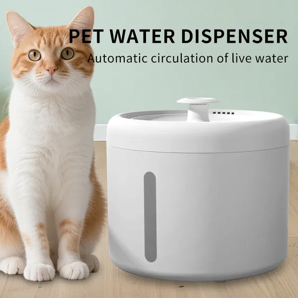 FurryFable Silent Circular Pet Water Fountain | Filtered & Clean