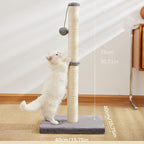 Cat Scratching Post – Durable Sisal Rope Tower with Hanging Ball Toy for Indoor Exercise