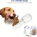 2-in-1 Dog Water & Food Bottle – Leak-Proof, Portable Travel Dispenser