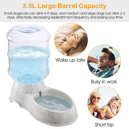 FurryFable 3.5L Gravity Water Dispenser