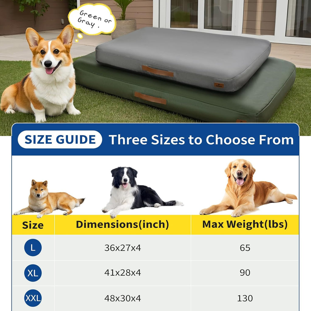 FurryFable Inflatable Waterproof Outdoor Dog Bed | Medium