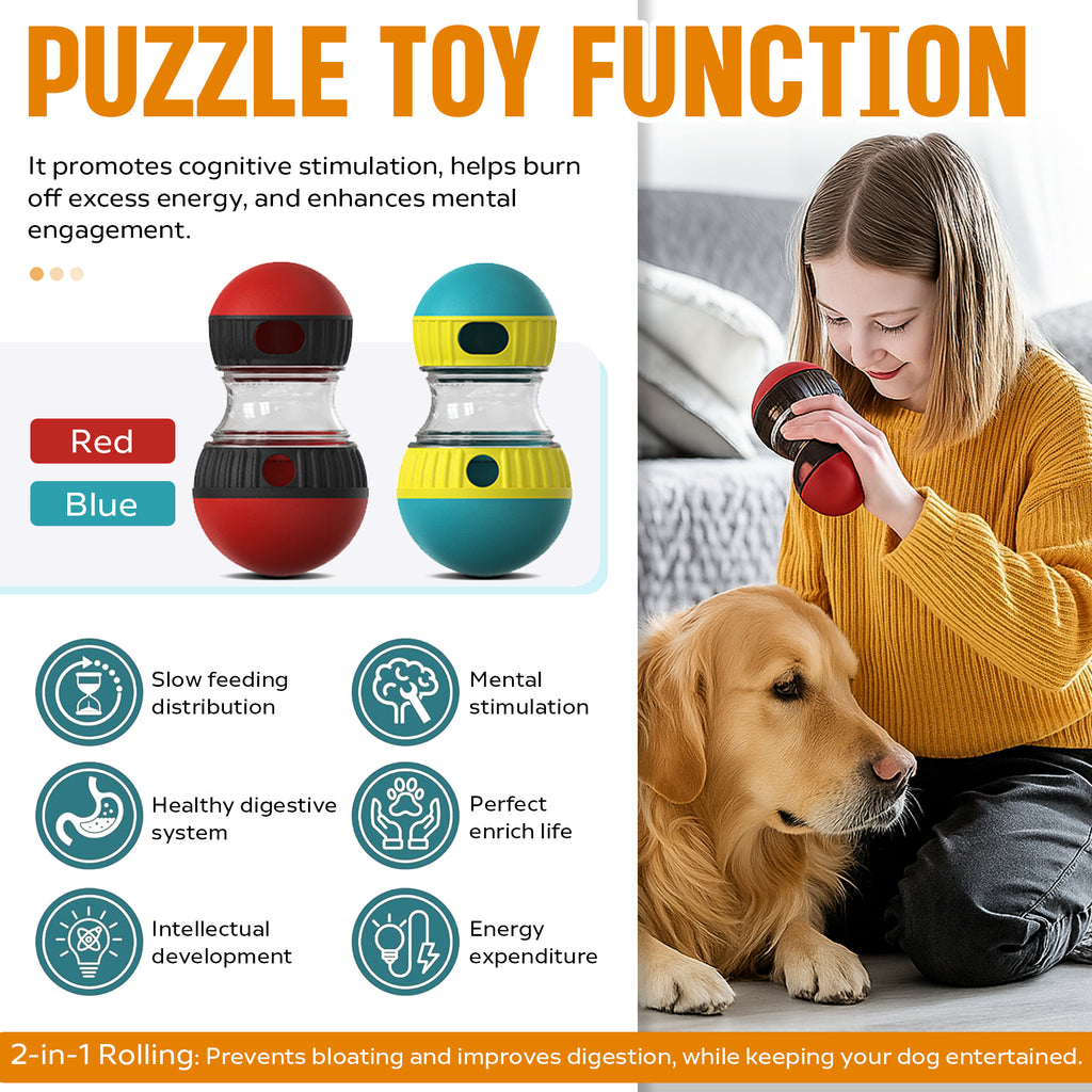 FurryFable Adjustable Treat-Dispensing Puzzle Ball