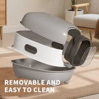 FurryFable Classic Large Space Cat Litter Box | Simple & Practical