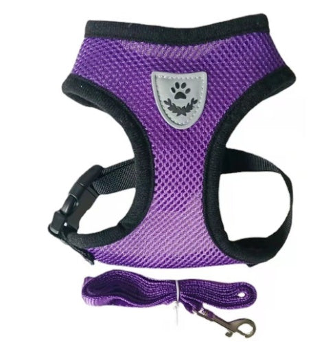 Adjustable No-Pull Mesh Dog Harness