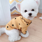 Polka Dot Dog Turtleneck | Soft Bottoming Shirt for Small Dogs