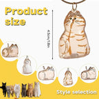 Cat Hair Memorial Pendant Set - Pet Keepsake Keychain