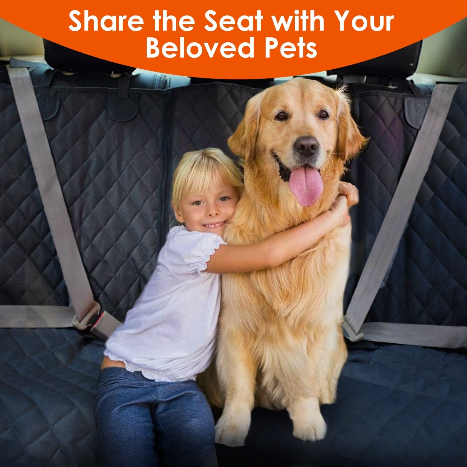 Dog Car Seat Cover | Waterproof & Scratchproof Back Seat Protector