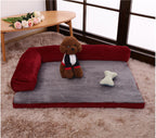 Large dog relaxing on an XL FurryFable Corduroy Dog Sofa Bed