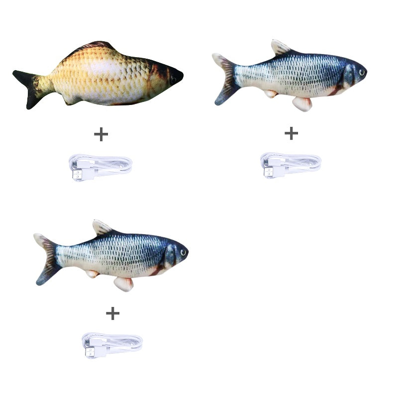 Electric Jumping Fish Toy – Realistic Flopping Fish for Cats (No Catnip Version)