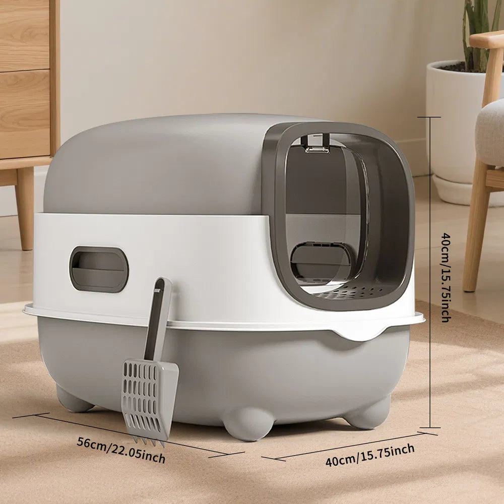 FurryFable Classic Large Space Cat Litter Box | Simple & Practical