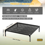 FurryFable XXXL Cooling Mesh Pet Bed - Ventilated Relief