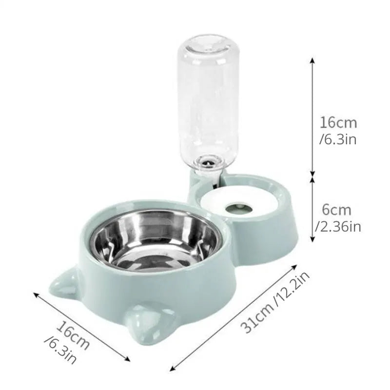 Automatic Pet Water & Food Dispenser – Gravity Feeder for Cats & Dogs