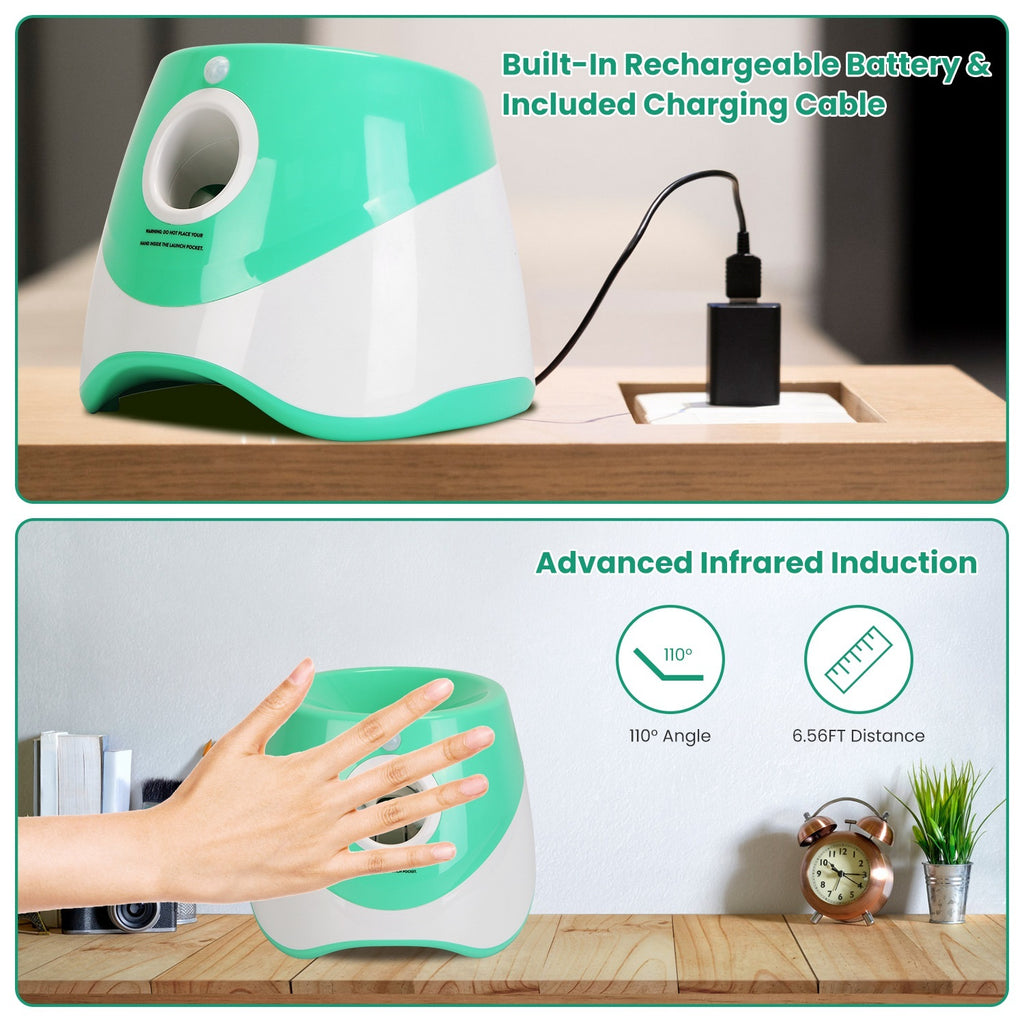 Automatic Dog Ball Launcher | Interactive Fetch Machine for Small & Medium Dogs