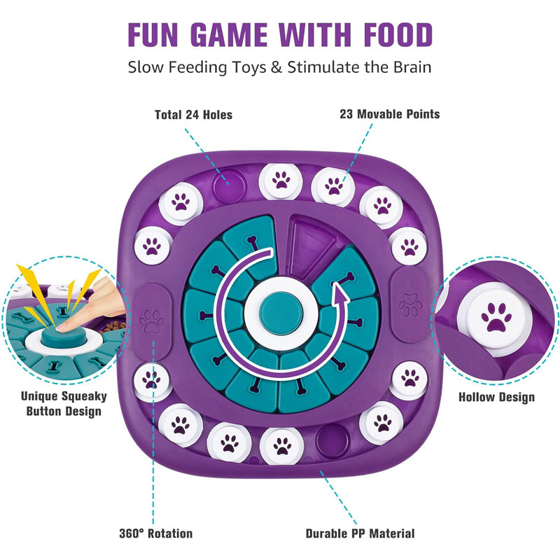 FurryFable Interactive Treat Puzzle Board | Dog Enrichment Toy