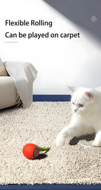Smart Rechargeable Interactive Cat Ball – Automatic Teaser Toy for Cats | Type-C, Pet Fun & New Year Gift