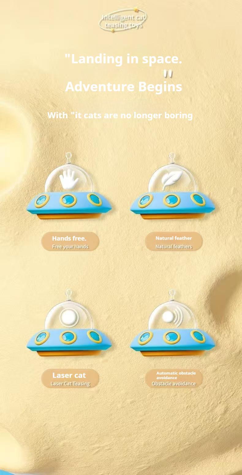 Smart Electric Cat Toy Car – Automatic Laser Pointer for Interactive Play and Exercise