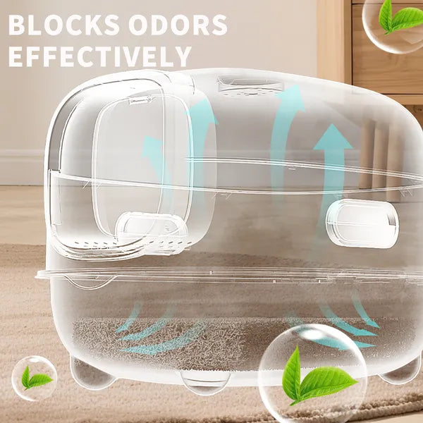 FurryFable Classic Large Space Cat Litter Box | Simple & Practical