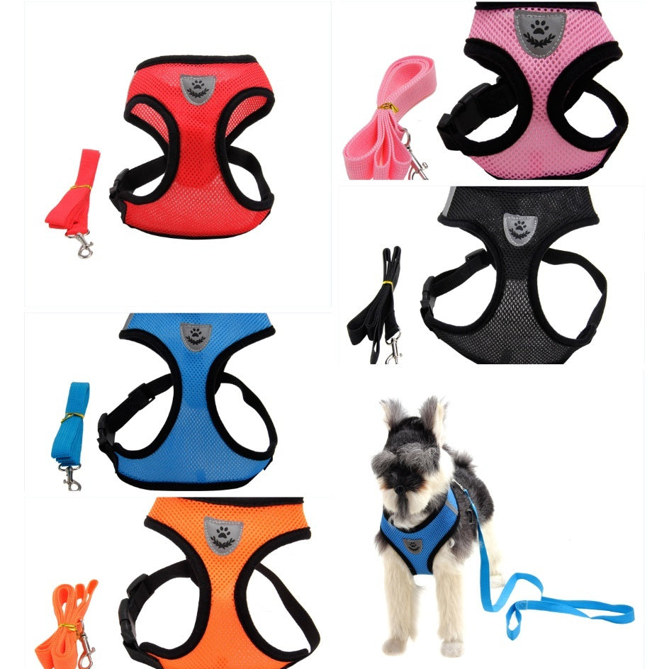 Adjustable No-Pull Mesh Dog Harness