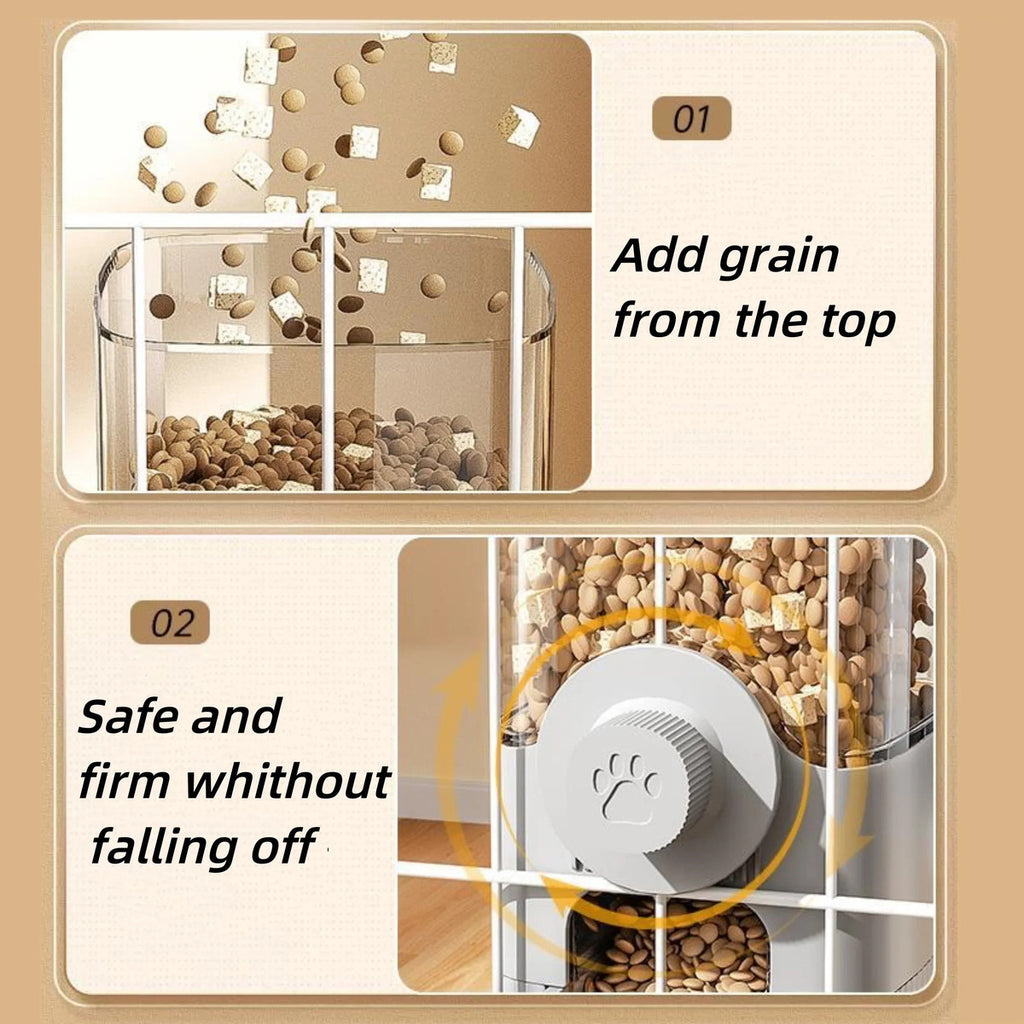 1.2L Automatic Hanging Pet Feeder – Food Dispenser Bowl for Puppies, Cats & Rabbits