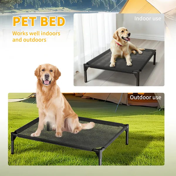 XXL Cooling Mesh Pet Bed - Ventilated, Outdoor & Indoor Comfort