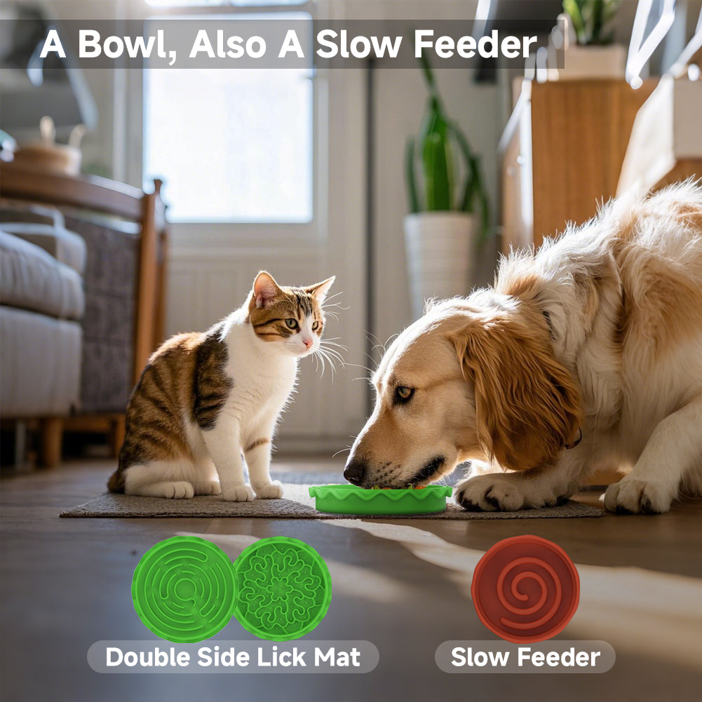 FurryFable Stacked Combo Bowl | Multi-Layer Feeding Set