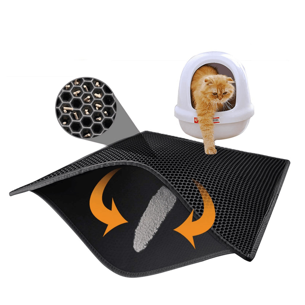 Cat Litter Mat | Honeycomb Double-Layer Waterproof & Non-Slip Pad