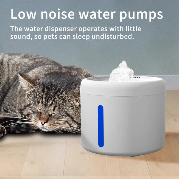 FurryFable Silent Circular Pet Water Fountain | Filtered & Clean