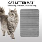 FurryFable Soft Double-Layer Cat Litter Mat | Washable & Anti-Tracking