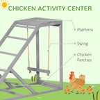 Chicken Swing Set with Perch and Ladder – Fun Chicken Coop Toy for Hens