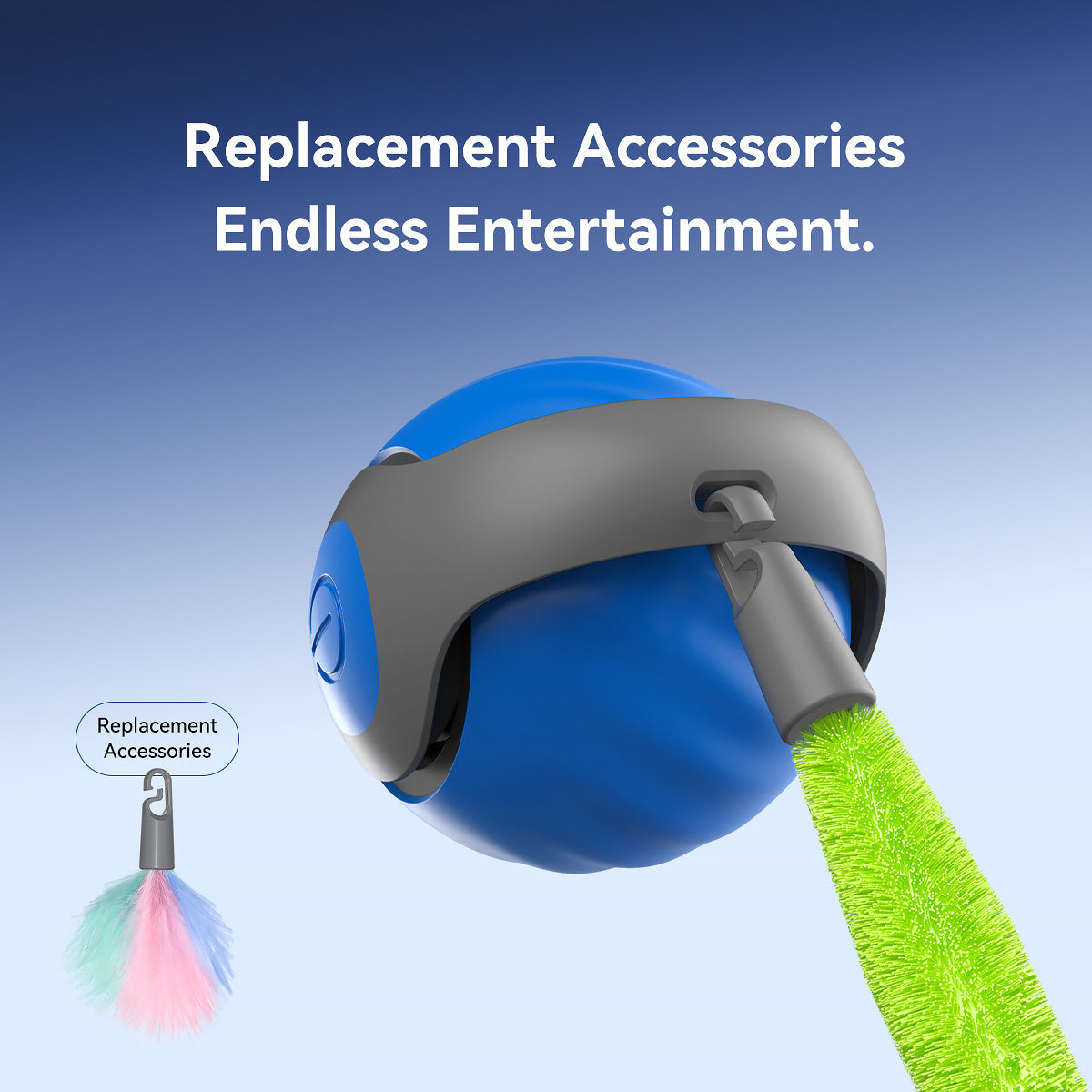 Smart Rechargeable Interactive Cat Ball – Automatic Teaser Toy for Cats | Type-C, Pet Fun & New Year Gift